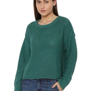 American Eagle Women’s Cropped Green Sweater XS